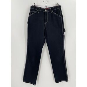 Dickies Girl Carpenter Pants 5‎ 27 Black Utility Workwear Y2K